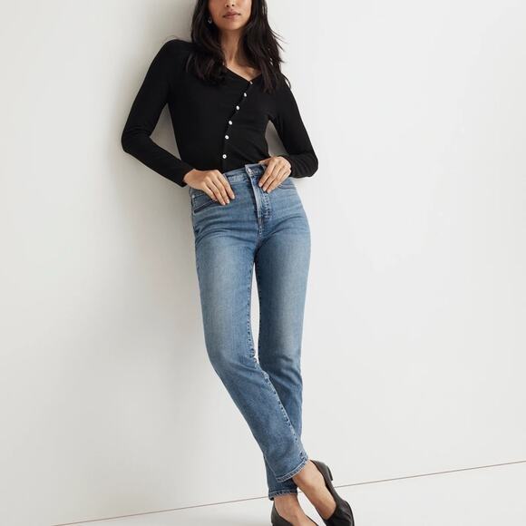 Madewell The Perfect Vintage Jean medium wash size 27 Classic Preppy - Picture 1 of 11